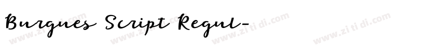 Burgues Script Regul字体转换